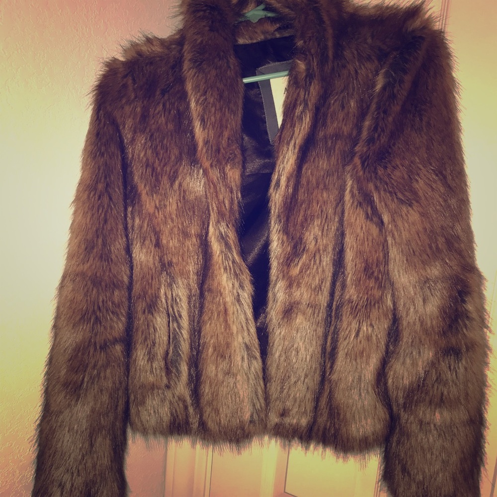 Faux fur Abercrombie & Fitch jacket faux fur coat